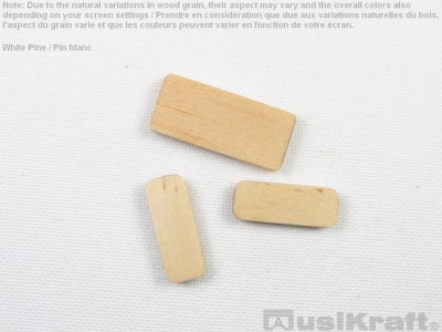 White pine wood inserts (set)